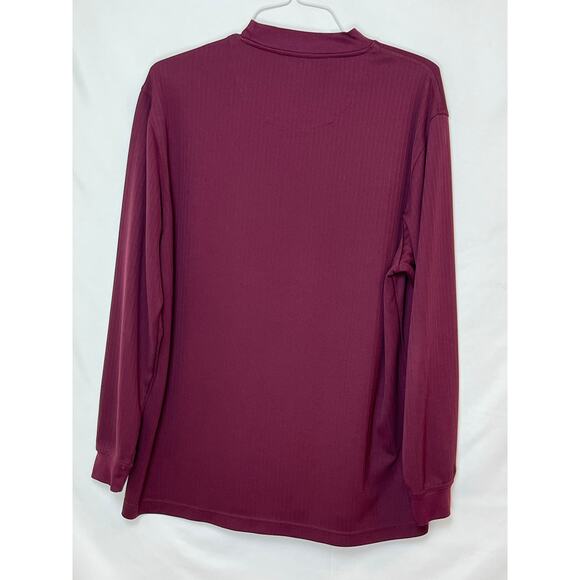 Ping Men’s XL Maroon Long Sleeve Ribbed Mock Neck Pullover Golf Sweater Casual - Picture 2 of 5